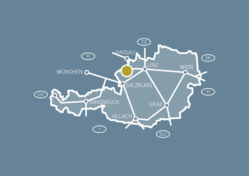mapa regionu INNVIERTEL