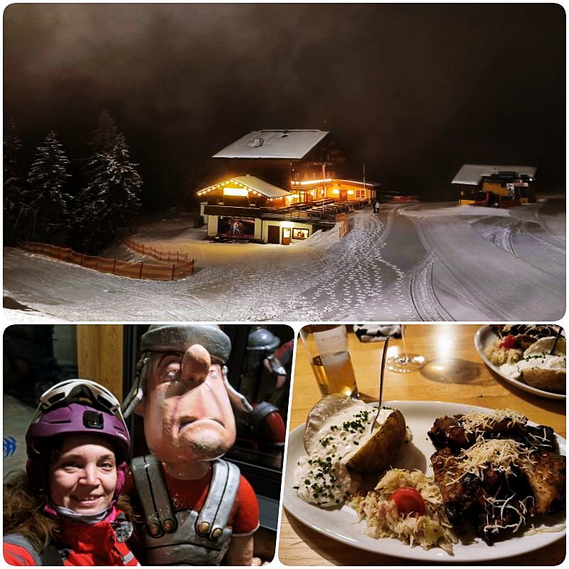 Galsterberg,noc,sneh,sankovanie,sanky,Schladming,ski amade,dom