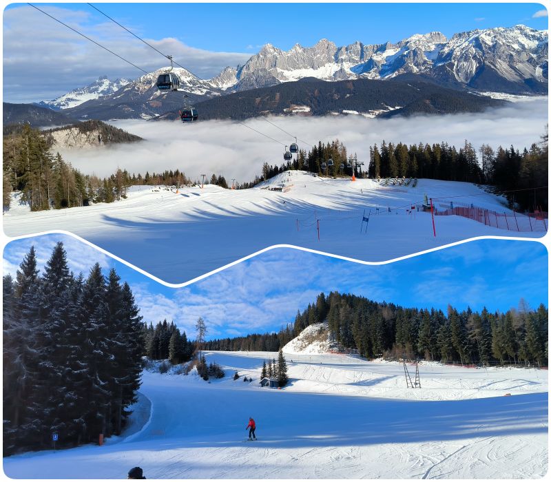 Schladming,ski amade,lyziar,sneh,vlek,lanovka,zima,Reiteralm